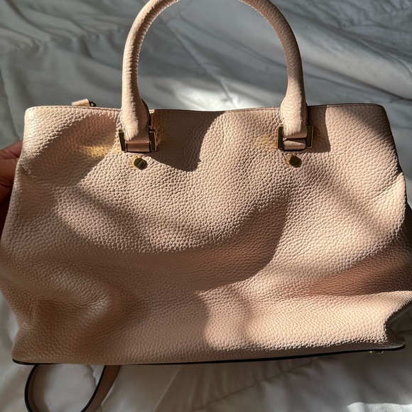 MICHAEL KORS PEBBLED LEATHER SATCHEL WITH CROSSBODY STRAP! - Picture 3 of 9